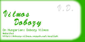 vilmos dobozy business card